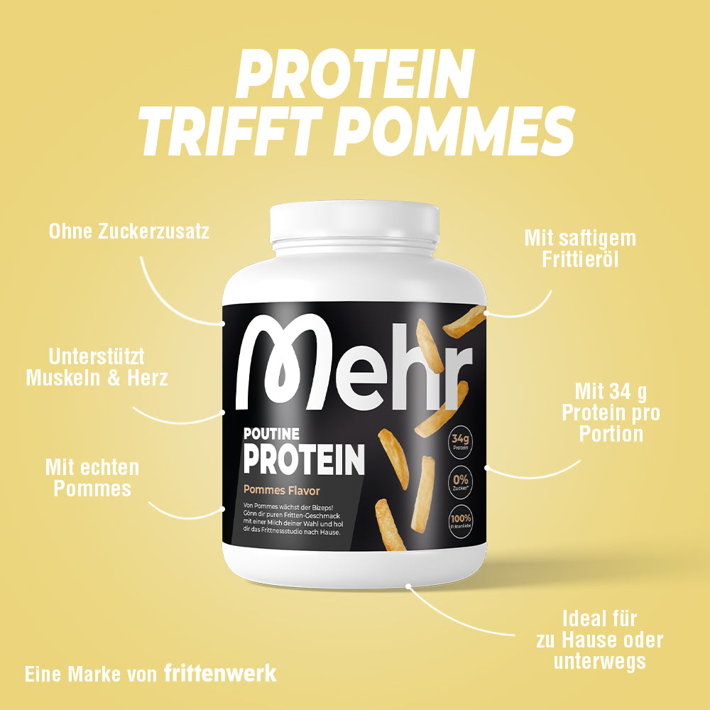 Mehr Proteinpulver Pommes-Flavour