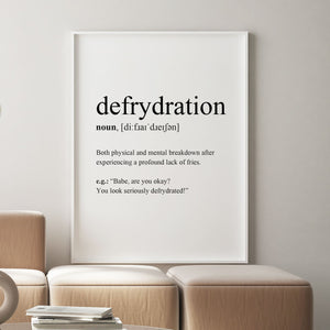 poster defrydration
