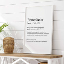 Laden Sie das Bild in den Galerie-Viewer, Weißes Poster mit schwarzer Schrift