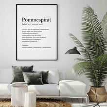 Laden Sie das Bild in den Galerie-Viewer, Weißes Poster mit schwarzer Schrift