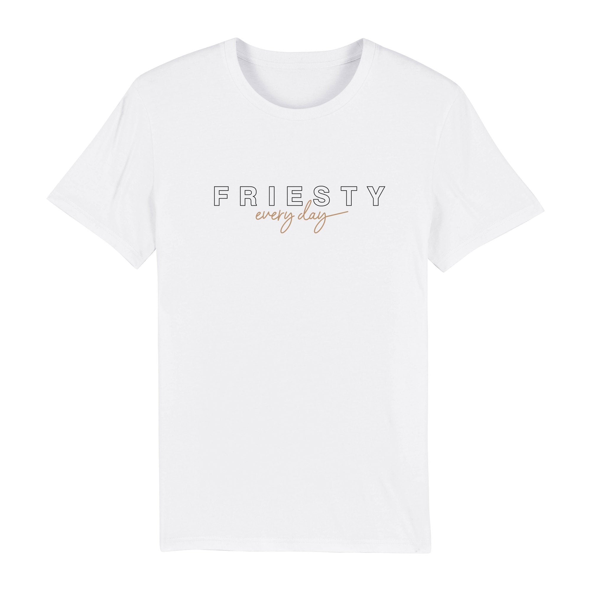 Weißes Damen Shirt - friesty every day – Frittenliebe